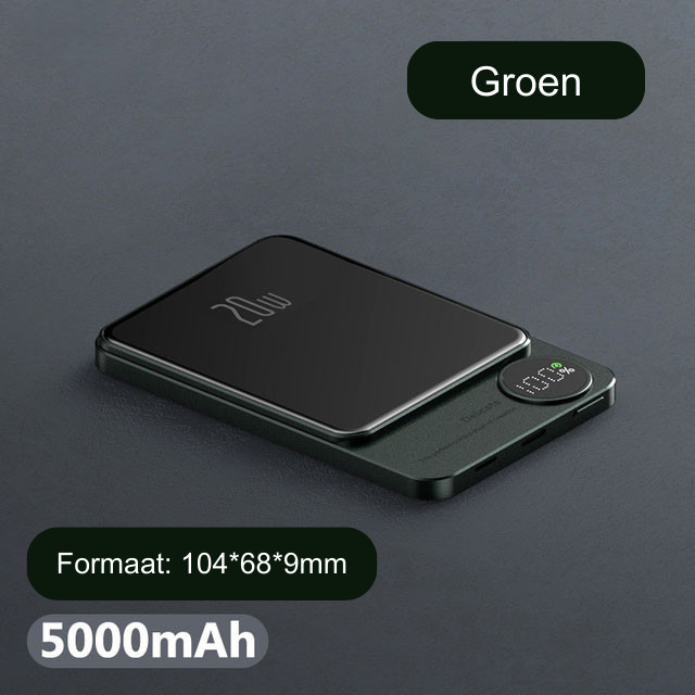 PowerPulse™ Magnetisch Draadloze Powerbank | 60% Cyber Monday Korting